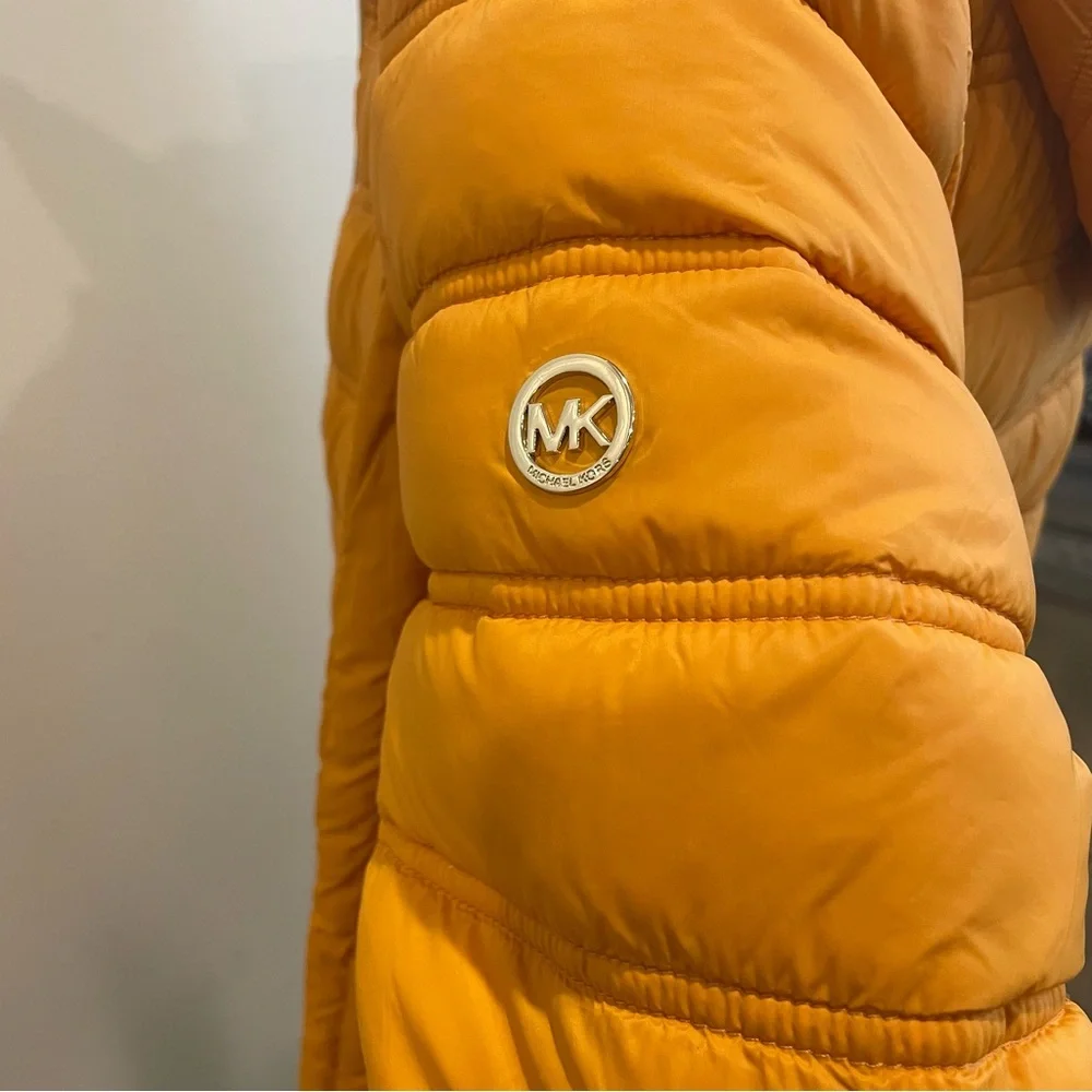 MICHAEL Michael Kors Orange Puffer Jacket - Picture 7 of 11